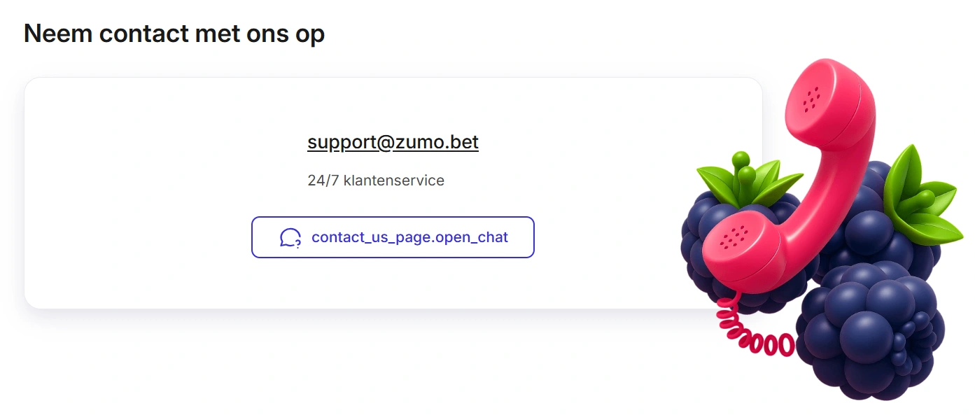 ZumoBet Casino Klantenservice
